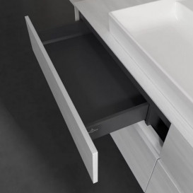 Тумба під раковину Villeroy&Boch Collaro 160х50 см ДСП біле дерево C03100E8