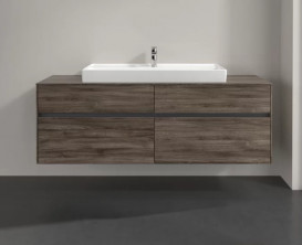 Тумба под раковину Villeroy & Boch Collaro 160х50 см ДСП каменный дуб C03100RK