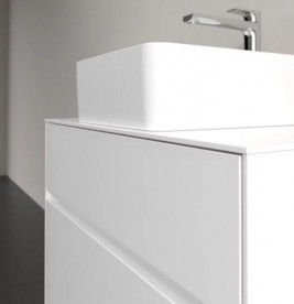 Тумба под раковину Villeroy & Boch Collaro 80х50 см МДФ глянцевый белый C03700DH