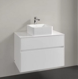Тумба под раковину Villeroy & Boch Collaro 80х50 см МДФ глянцевый белый C03700DH