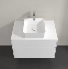 Тумба под раковину Villeroy & Boch Collaro 80х50 см ДСП матовый белый C03700MS