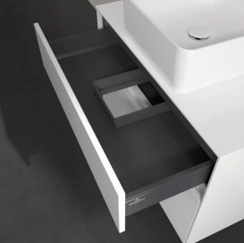 Тумба под раковину Villeroy & Boch Collaro 80х50 см ДСП матовый белый C03700MS