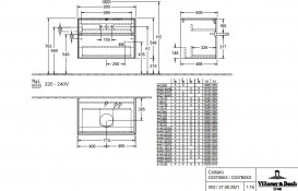 Тумба под раковину Villeroy & Boch Collaro 80х50 см ДСП матовый белый C03700MS