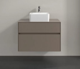 Тумба под раковину Villeroy & Boch Collaro 80х50 см ДСП трюфель серый C03700VG
