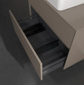 Тумба під раковину Villeroy & Boch Collaro 80х50 см ДСП сірий трюфель C03700VG
