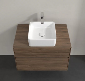 Тумба под раковину Villeroy & Boch Collaro 80х50 см ДСП дуб аризона C03700VH