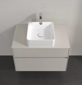 Тумба под раковину Villeroy & Boch Collaro 80х50 см ДСП мягкий серый C03700VK