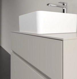 Тумба под раковину Villeroy & Boch Collaro 80х50 см ДСП мягкий серый C03700VK