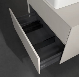 Тумба под раковину Villeroy & Boch Collaro 80х50 см ДСП мягкий серый C03700VK
