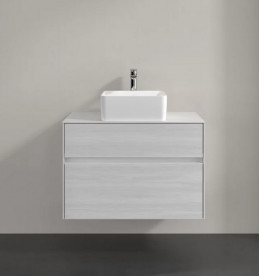 Тумба под раковину Villeroy & Boch Collaro 80х50 см ДСП белое дерево C03700E8