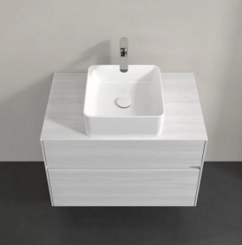 Тумба под раковину Villeroy & Boch Collaro 80х50 см ДСП белое дерево C03700E8