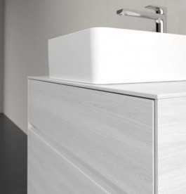 Тумба под раковину Villeroy & Boch Collaro 80х50 см ДСП белое дерево C03700E8