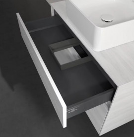 Тумба под раковину Villeroy & Boch Collaro 80х50 см ДСП белое дерево C03700E8