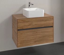 Тумба під раковину Villeroy & Boch Collaro 80х50 см МДФ дуб канзас C03700RH