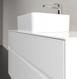 Тумба під раковину Villeroy&Boch Collaro 100х50 см МДФ глянсовий білий C03800DH