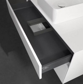 Тумба під раковину Villeroy&Boch Collaro 100х50 см МДФ глянсовий білий C03800DH