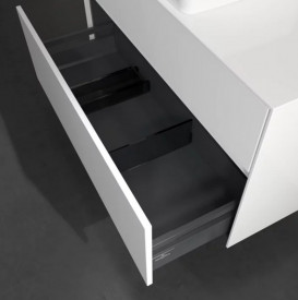 Тумба під раковину Villeroy&Boch Collaro 100х50 см МДФ глянсовий білий C03800DH