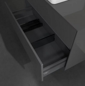 Тумба під раковину Villeroy&Boch Collaro 100х50 см МДФ глянсовий сірий C03800FP