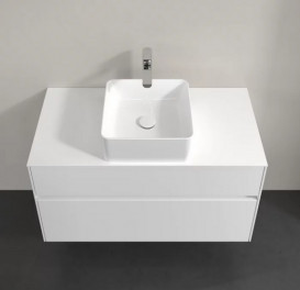 Тумба под раковину Villeroy & Boch Collaro 100х50 см ДСП матовый белый C03800MS