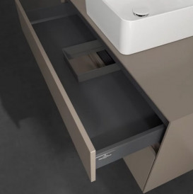 Тумба під раковину Villeroy & Boch Collaro 100х50 см ДСП сірий трюфель C03800VG