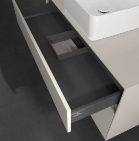 Тумба під раковину Villeroy&Boch Collaro 100х50 см ДСП м'який сірий C03800VK