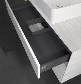 Тумба під раковину Villeroy&Boch Collaro 100х50 см ДСП біле дерево C03800E8