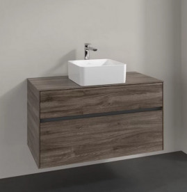 Тумба под раковину Villeroy & Boch Collaro 100х50 см ДСП каменный дуб C03800RK