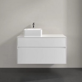 Тумба під раковину Villeroy & Boch Collaro 100х50 см МДФ білий C03900DH