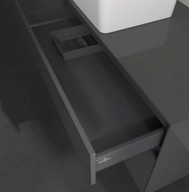 Тумба под раковину Villeroy & Boch Collaro 100х50 см МДФ глянцевый серый C03900FP