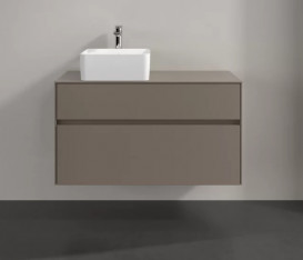 Тумба під раковину Villeroy & Boch Collaro 100х50 см ДСП сірий трюфель C03900VG