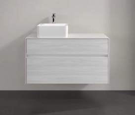 Тумба под раковину Villeroy & Boch Collaro 100х50 см ДСП белое дерево C03900E8