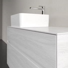 Тумба под раковину Villeroy & Boch Collaro 100х50 см ДСП белое дерево C03900E8