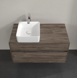 Тумба під раковину Villeroy & Boch Collaro 100х50 см ДСП кам'яний дуб C03900RK