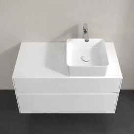 Тумба под раковину Villeroy & Boch Collaro 100х50 см МДФ глянцевый белый C04000DH