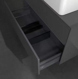 Тумба під раковину Villeroy&Boch Collaro 100х50 см МДФ глянсовий сірий C04000FP