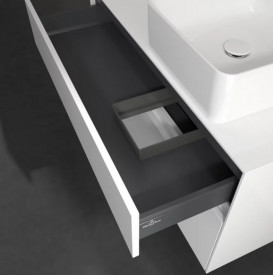 Тумба під раковину Villeroy&Boch Collaro 100х50 см ДСП матовий білий C04000MS