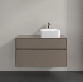 Тумба под раковину Villeroy & Boch Collaro 100х50 см ДСП трюфель серый C04000VG