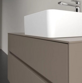 Тумба под раковину Villeroy & Boch Collaro 100х50 см ДСП трюфель серый C04000VG