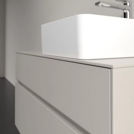 Тумба під раковину Villeroy&Boch Collaro 100х50 см ДСП м'який сірий C04000VK