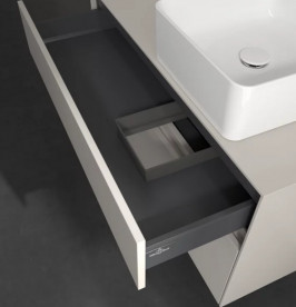 Тумба під раковину Villeroy&Boch Collaro 100х50 см ДСП м'який сірий C04000VK