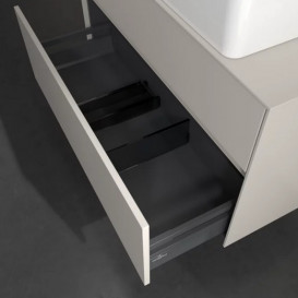 Тумба під раковину Villeroy&Boch Collaro 100х50 см ДСП м'який сірий C04000VK