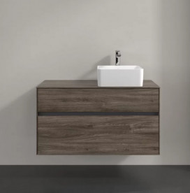 Тумба під раковину Villeroy & Boch Collaro 100х50 см ДСП кам'яний дуб C04000RK