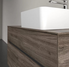 Тумба під раковину Villeroy & Boch Collaro 100х50 см ДСП кам'яний дуб C04000RK