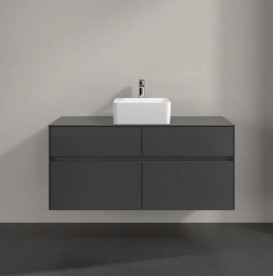 Тумба под раковину Villeroy & Boch Collaro 120х50 см МДФ глянцевый серый C04100FP