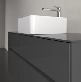 Тумба под раковину Villeroy & Boch Collaro 120х50 см МДФ глянцевый серый C04100FP