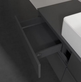 Тумба под раковину Villeroy & Boch Collaro 120х50 см МДФ глянцевый серый C04100FP