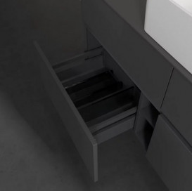 Тумба под раковину Villeroy & Boch Collaro 120х50 см МДФ глянцевый серый C04100FP