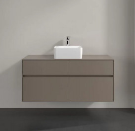 Тумба под раковину Villeroy & Boch Collaro 120х50 см ДСП трюфель серый C04100VG