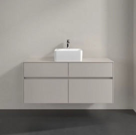 Тумба под раковину Villeroy & Boch Collaro 120х50 см ДСП мягкий серый C04100VK