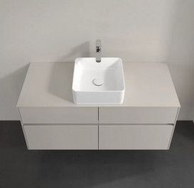 Тумба под раковину Villeroy & Boch Collaro 120х50 см ДСП мягкий серый C04100VK